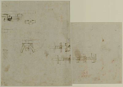 Elemente einer Maschine, ca. 1489-90 von Leonardo da Vinci